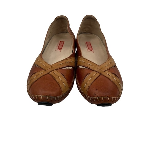 Pikolinos Brown Slip On Ballet Flats Size 40 Women's - Picture 3 of 9
